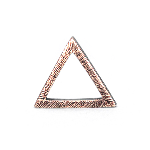 Pendant - Triangle Brass Tiger