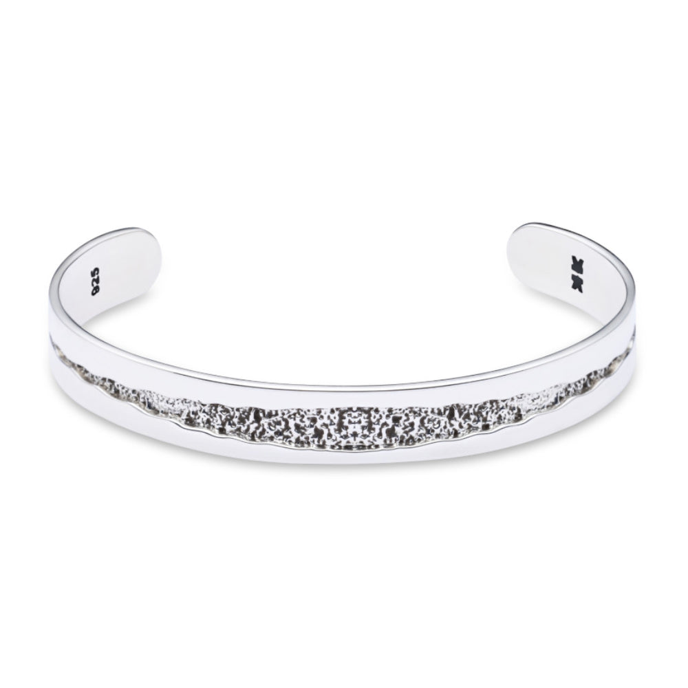 Bangle Fracture - Sterling silver – Man Cave Jewelry
