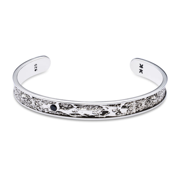 Bangle Erosion - Sterling Silver