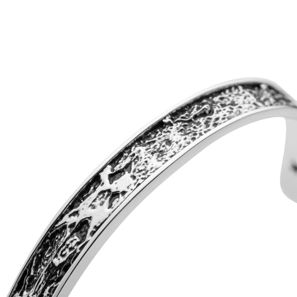 Bangle Erosion - Sterling Silver